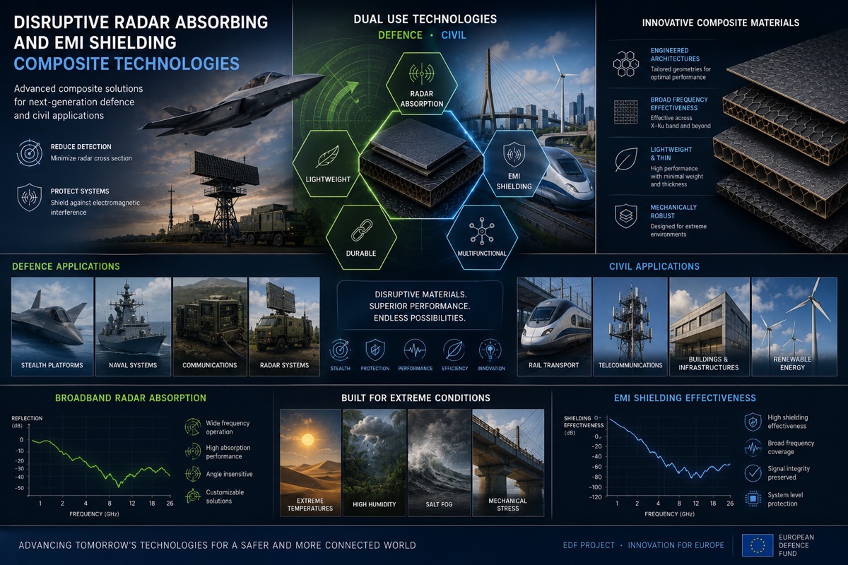 ABBOT dual-use radar absorbing and EMI shielding composite technologies overview